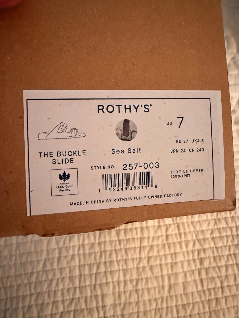 ROTHY'S BUCKLE SLIDE SANDAL - Picture 2 of 3
